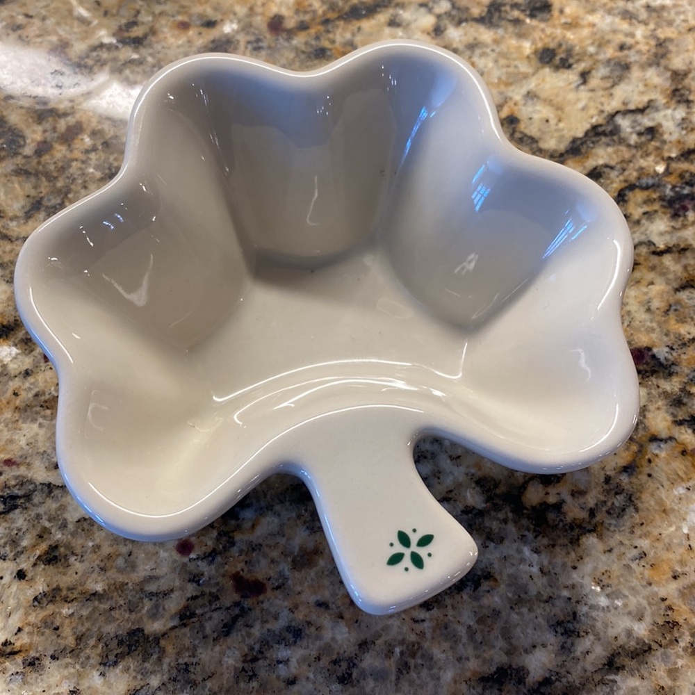 Longaberger Shamrock Dish
